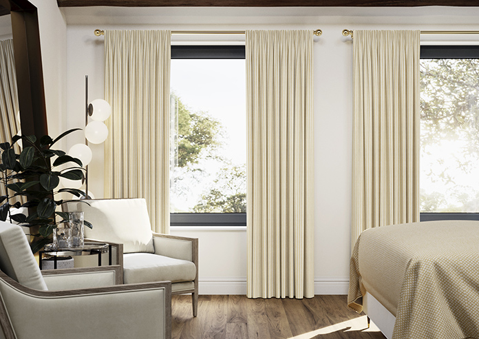 Emily Bond Oscar Stripe, Gold - Made to Measure Curtains - Image 3